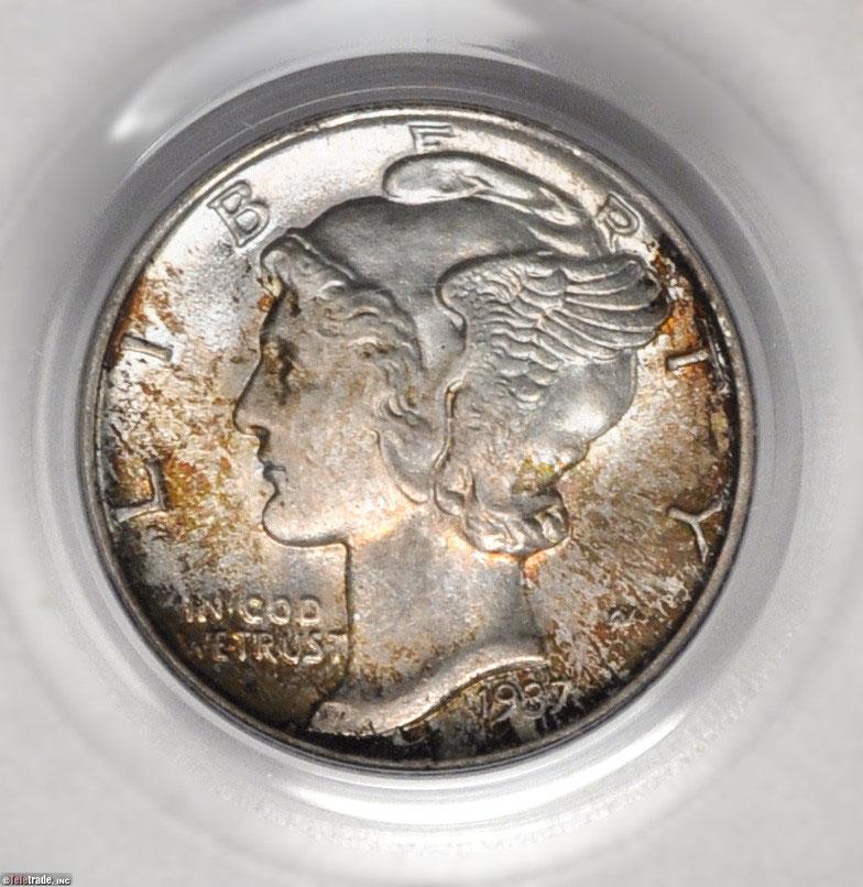 1485100 1937  Mercury Dime.