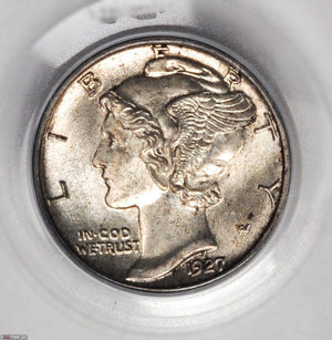 1484900 1927  Mercury Dime.