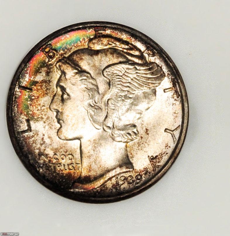 1485200 1939'D' Mercury Dime.