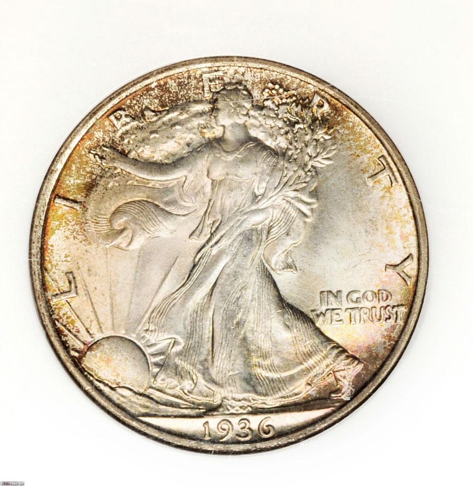 1488900 1936  Liberty Walking Half Dollar.