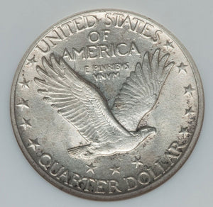 1487200 1917'D' T2 Standing Liberty Quarter.  NGC AU 58.
