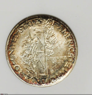 1485600 1941'S' Mercury Dime.  ANACS MS65 FB.