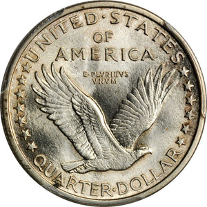 1487000 1917  Standing Liberty Quarter.  Type 1 MS 64 FH (PCGS).