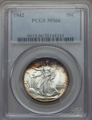1490000 1942  Liberty Walking Half Dollar.