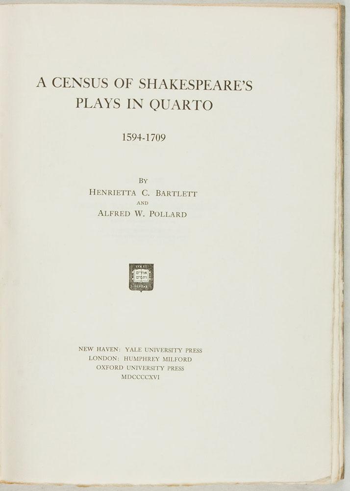 1450100 1916 Shakespeare