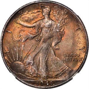1489700 1941'S' Liberty Walking Half Dollar.