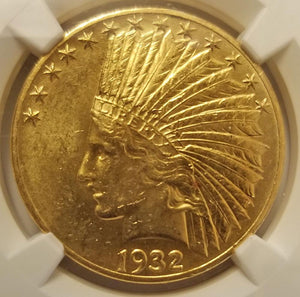 1493500 1932  Indian Head Gold Eagle.