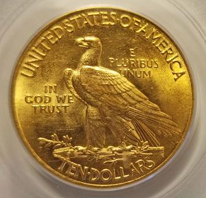 1493200 1915  Indian Head Gold Eagle.  MS-62 (PCGS).