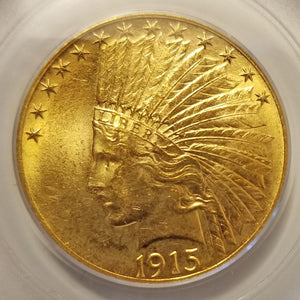 1493200 1915  Indian Head Gold Eagle.