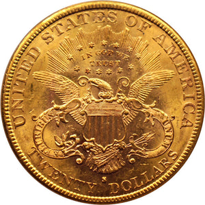 1494300 1883'S' Liberty Double Eagle.  PCGS MS61.