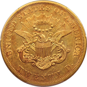 1493900 1861  Liberty Double Eagle.  PCGS VF35.
