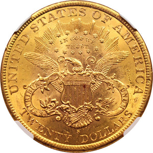 1494700 1898'S' Liberty Double Eagle.  NGC AU58.